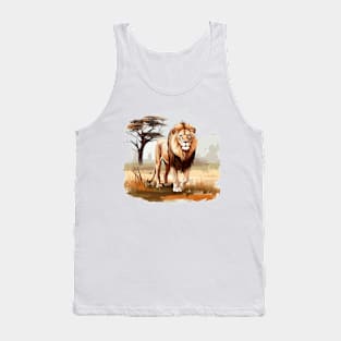 Wild African Lion Tank Top